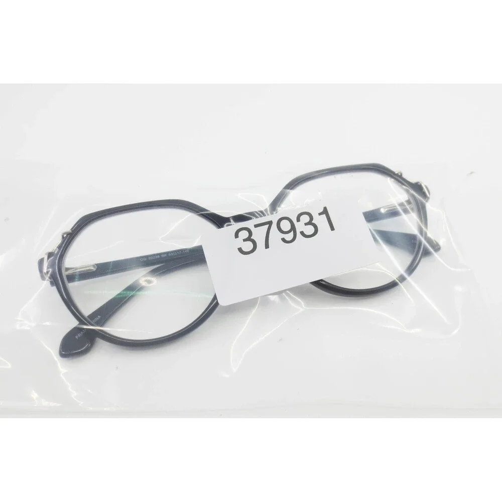 Otis + Grey OG 20238 BK Black Geometric Round Eyeglasses Frames 53-17-140